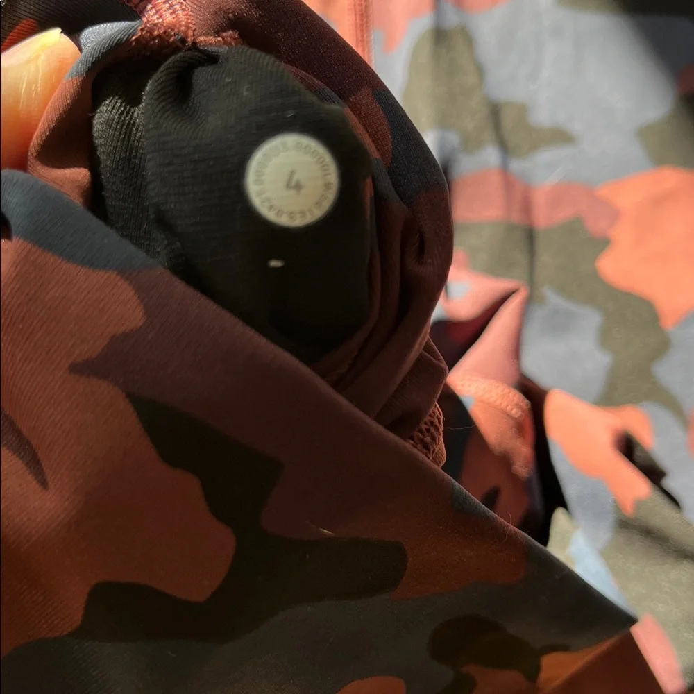 Lululemon Wunder Under Hi Rise Leggings Smokey Camo Sz 4